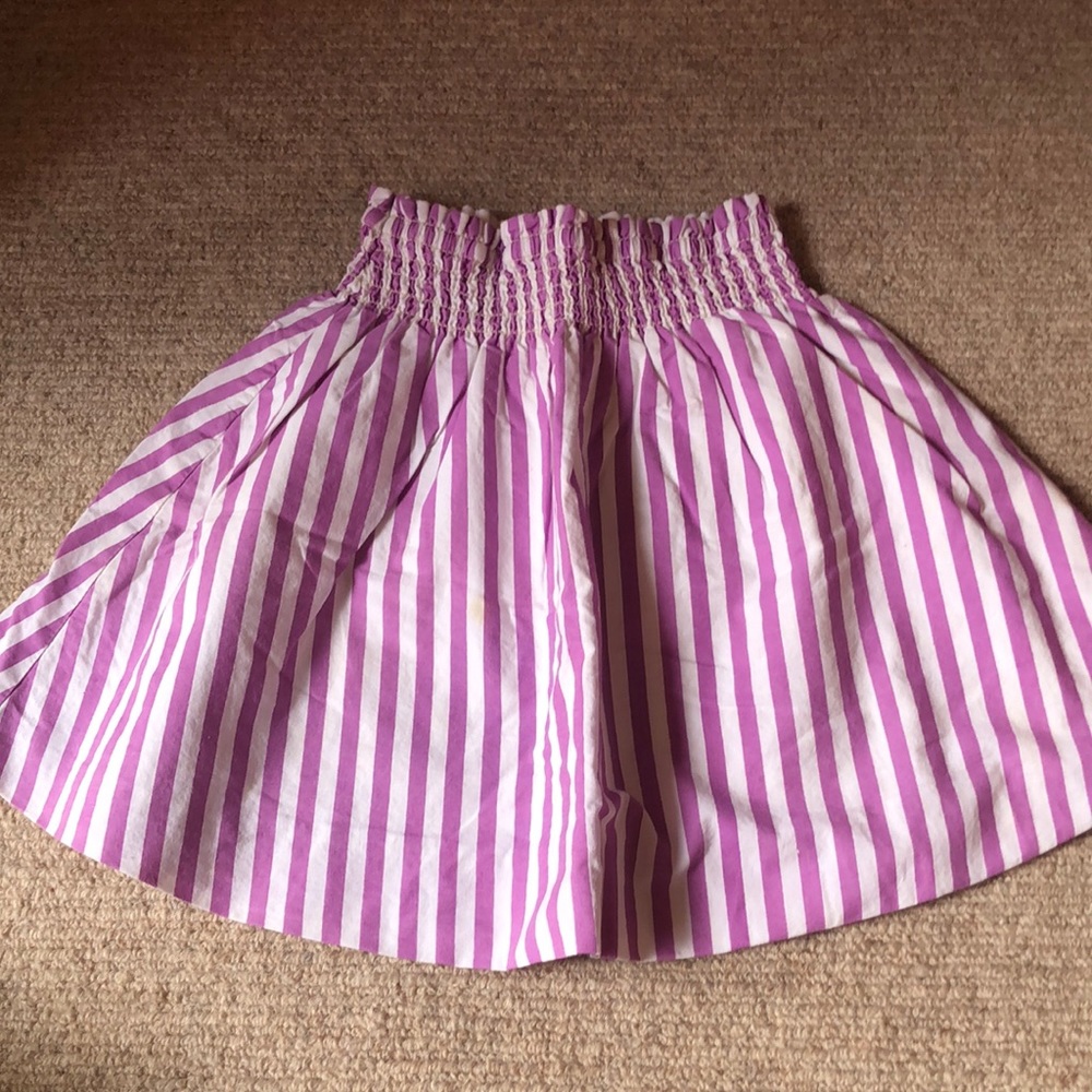 Adorable Smocked Wovenplay Striped Skirt 4/5